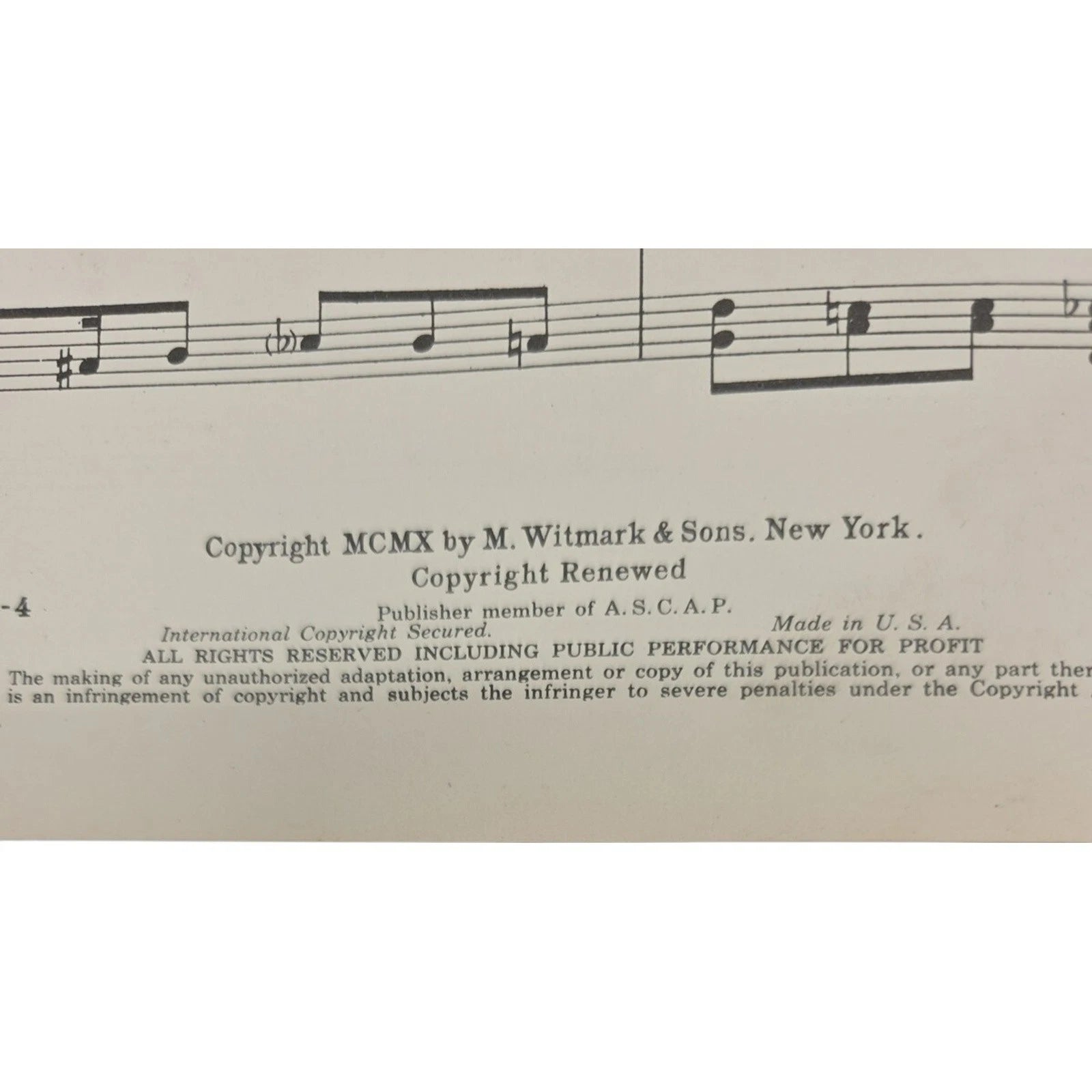 Vintage 1910 Sheet Music Mother Machree by Rida Johnson Young