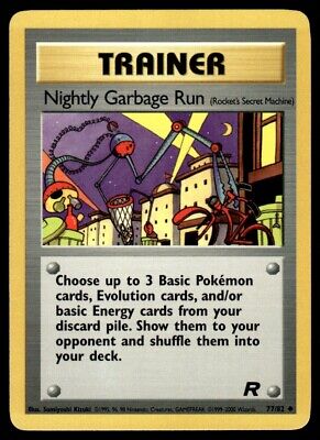 Pokemon TCG Team Rocket Nightly Garbage Run 2000 Uncommon #77 Light Play Card