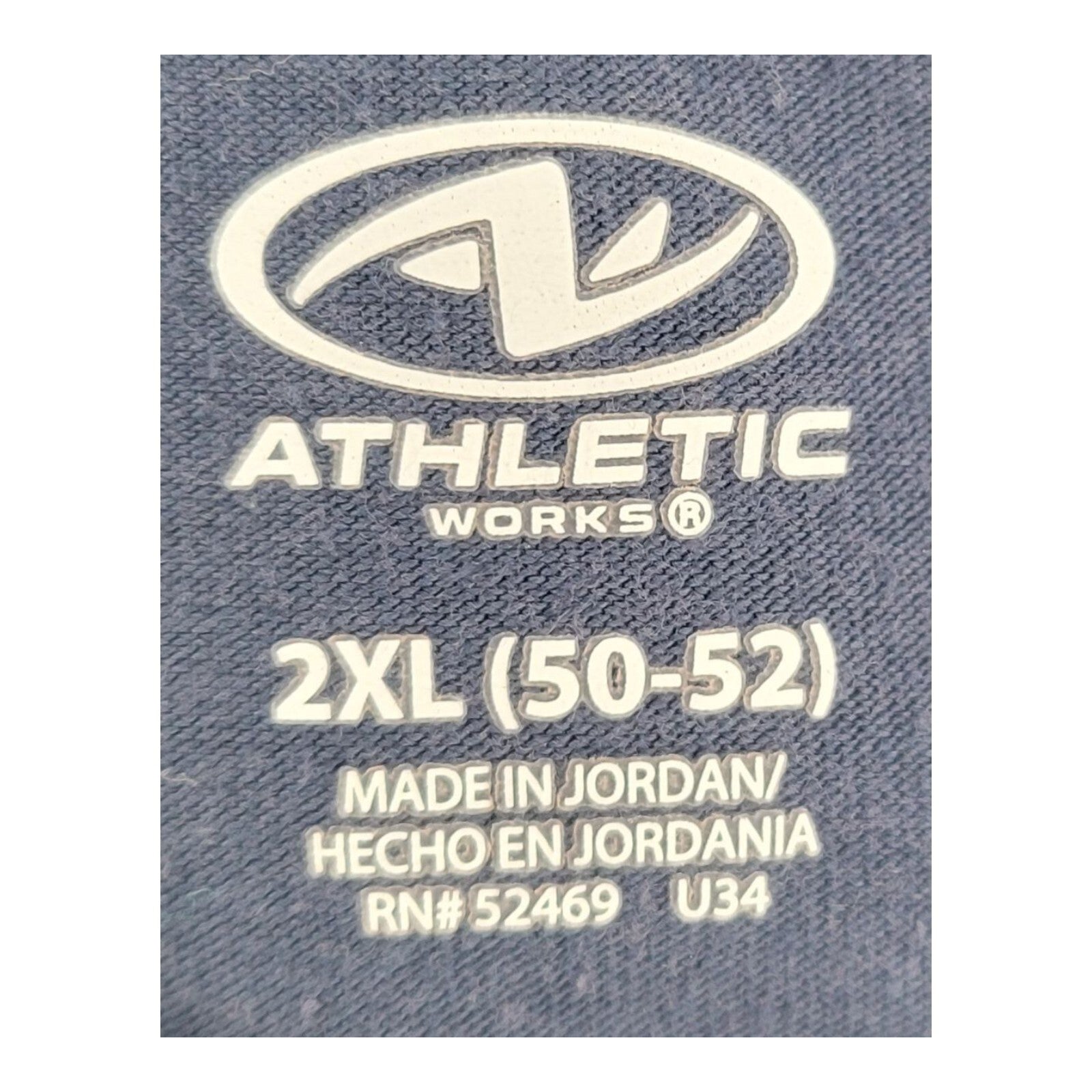 Athletic Works Blue DriWorks Moisture Wicking Short Sleeve T-Shirt Size 2XL