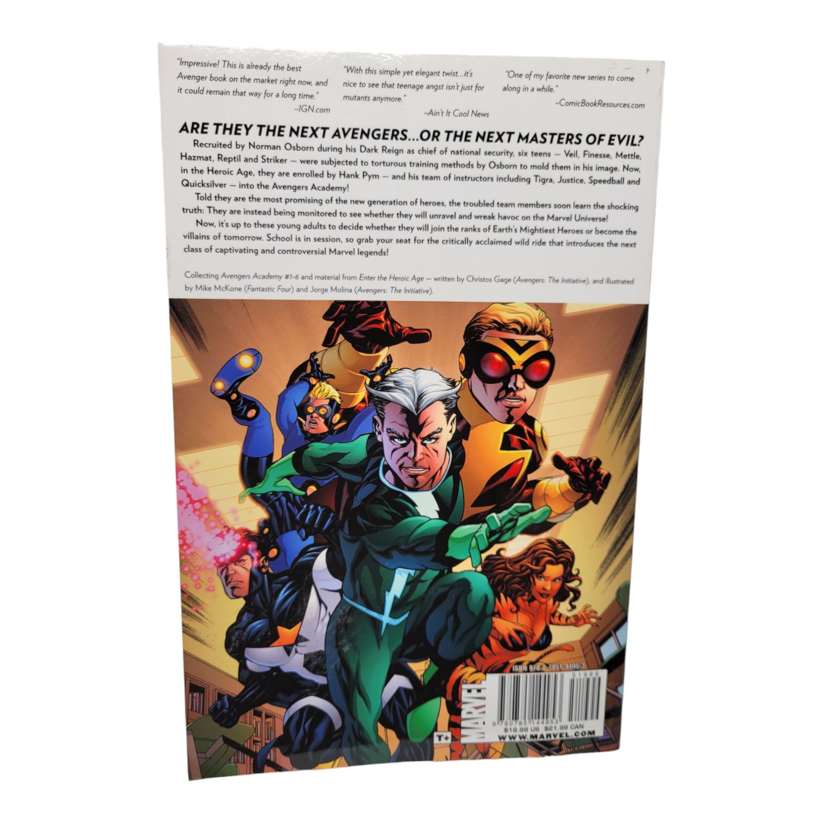 Marvel Avengers Academy Permanent Record Graphic Novel by Gage McKone Molina