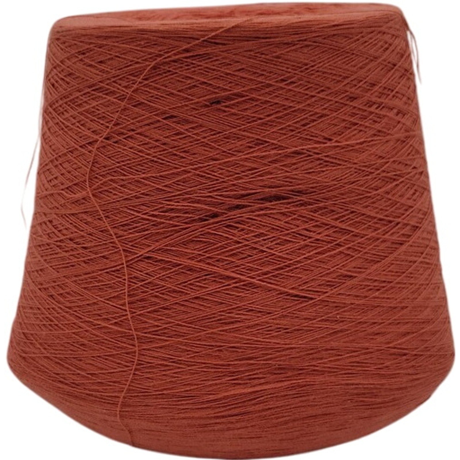Vintage Spectrum Dyed Yarns 20/2 Karded Cotton Cone Spice Rust Orange Lot 628533