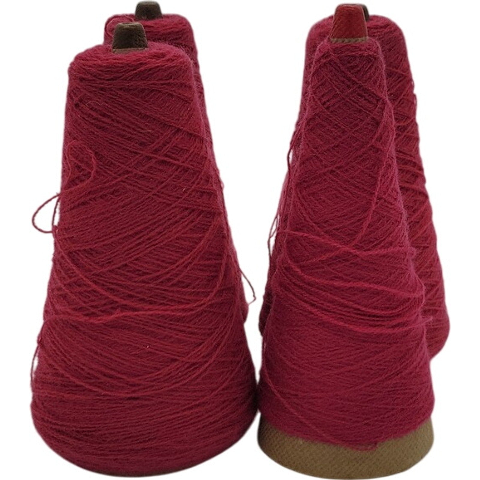 Vintage Templon 2/27 Raspberry 100% Creslan Acrylic Cone Yarn S-88953 Lot of 4