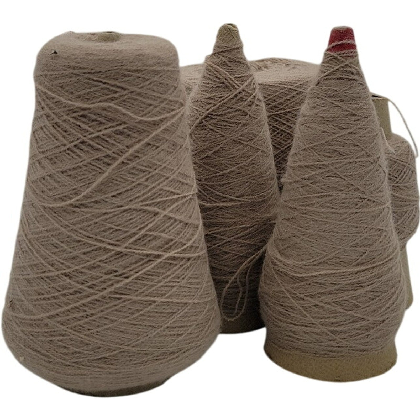 Vintage Templon 2/24 Taupe Heather S-83355 Cone Yarn Lot of 5