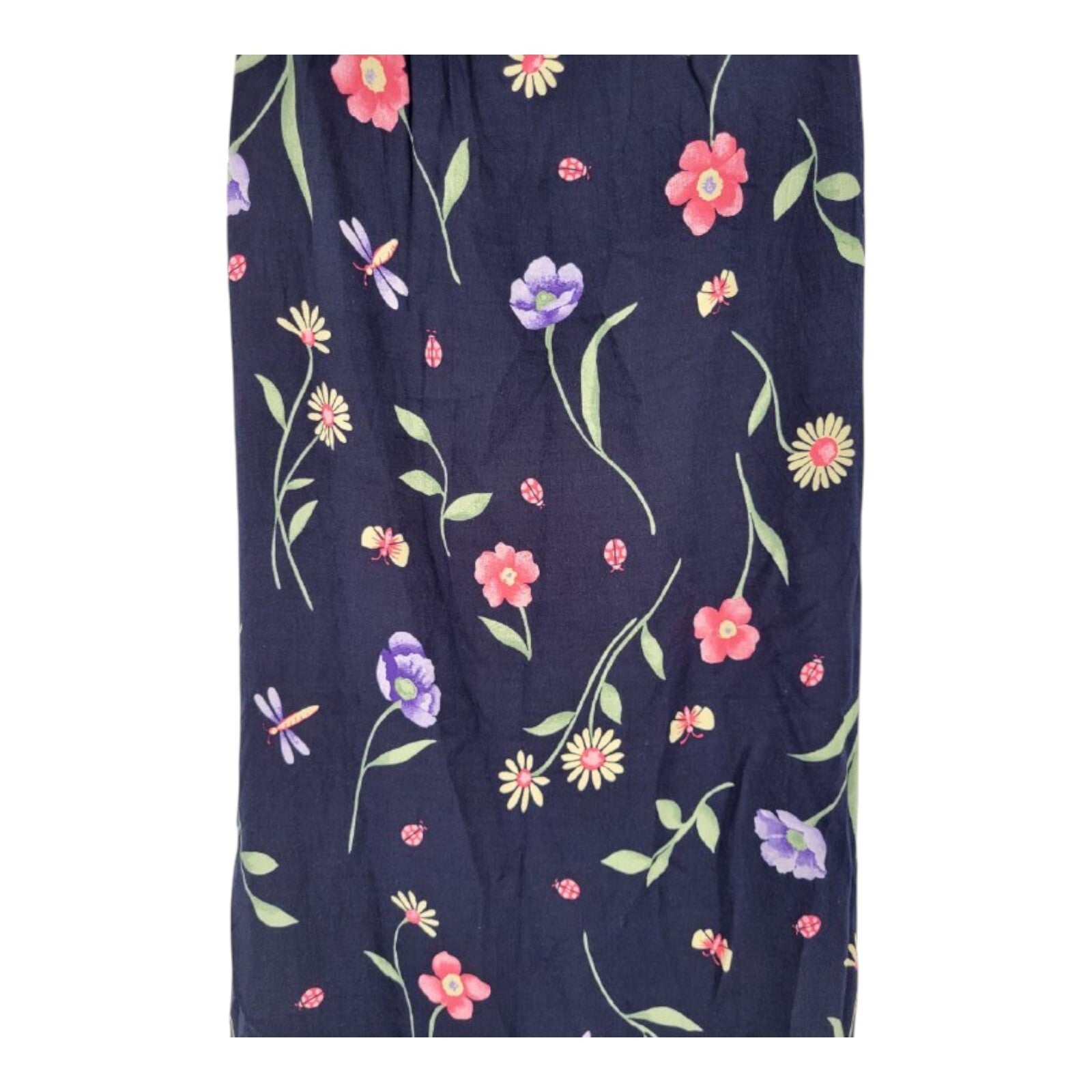 Kathie Lee Collection Navy Floral Sleeveless Maxi Dress Size 5/6