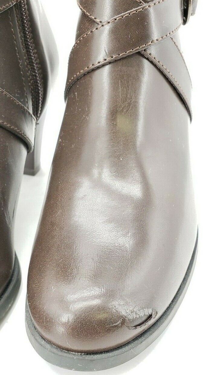 White Mountain 200-W10539 Brown Ankle Boots Woman's Size 7.5 M