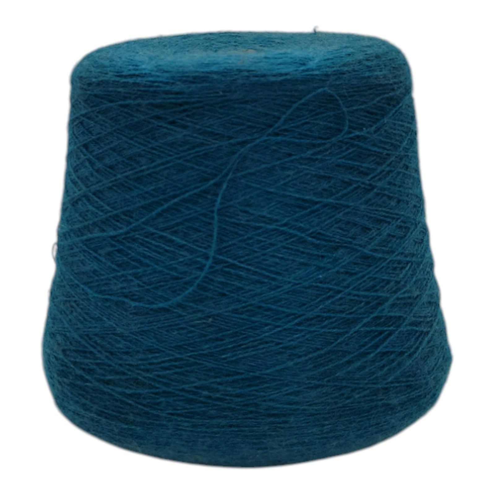 Vintage Collins And Aikman Alphashair Teal Yarn Cone 2/24