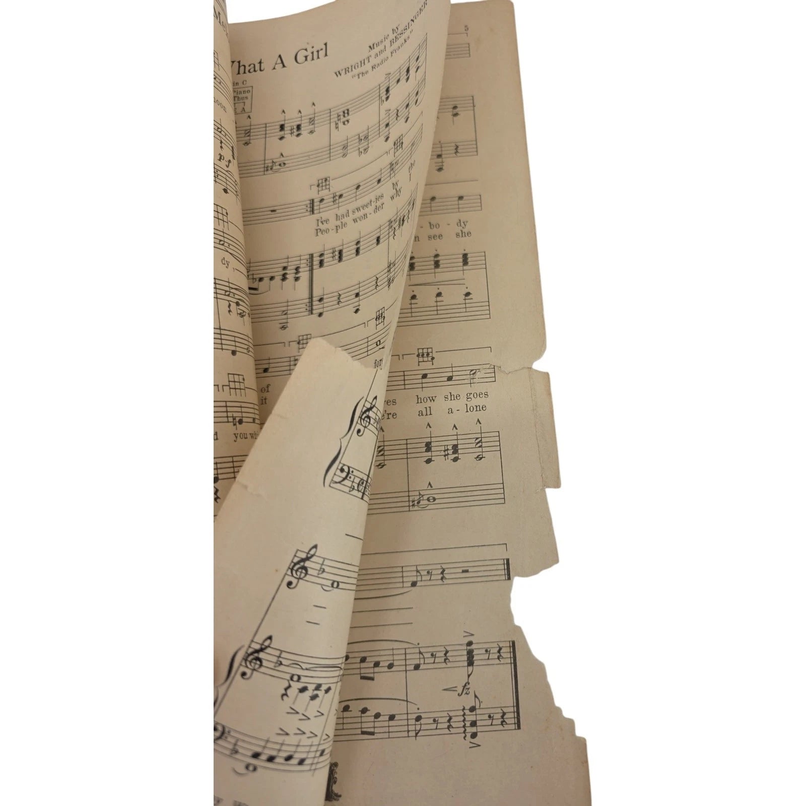 Oh Boy What a Girl 1925 Sheet Music Eddie Cantor Florenz Ziegfeld’s Kid Boots