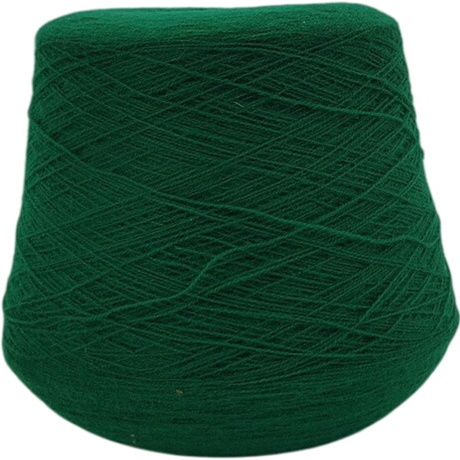 Vintage Templon 2/24 Green 70/30 Wool Blend Weaving Knitting Crochet Yarn Cone
