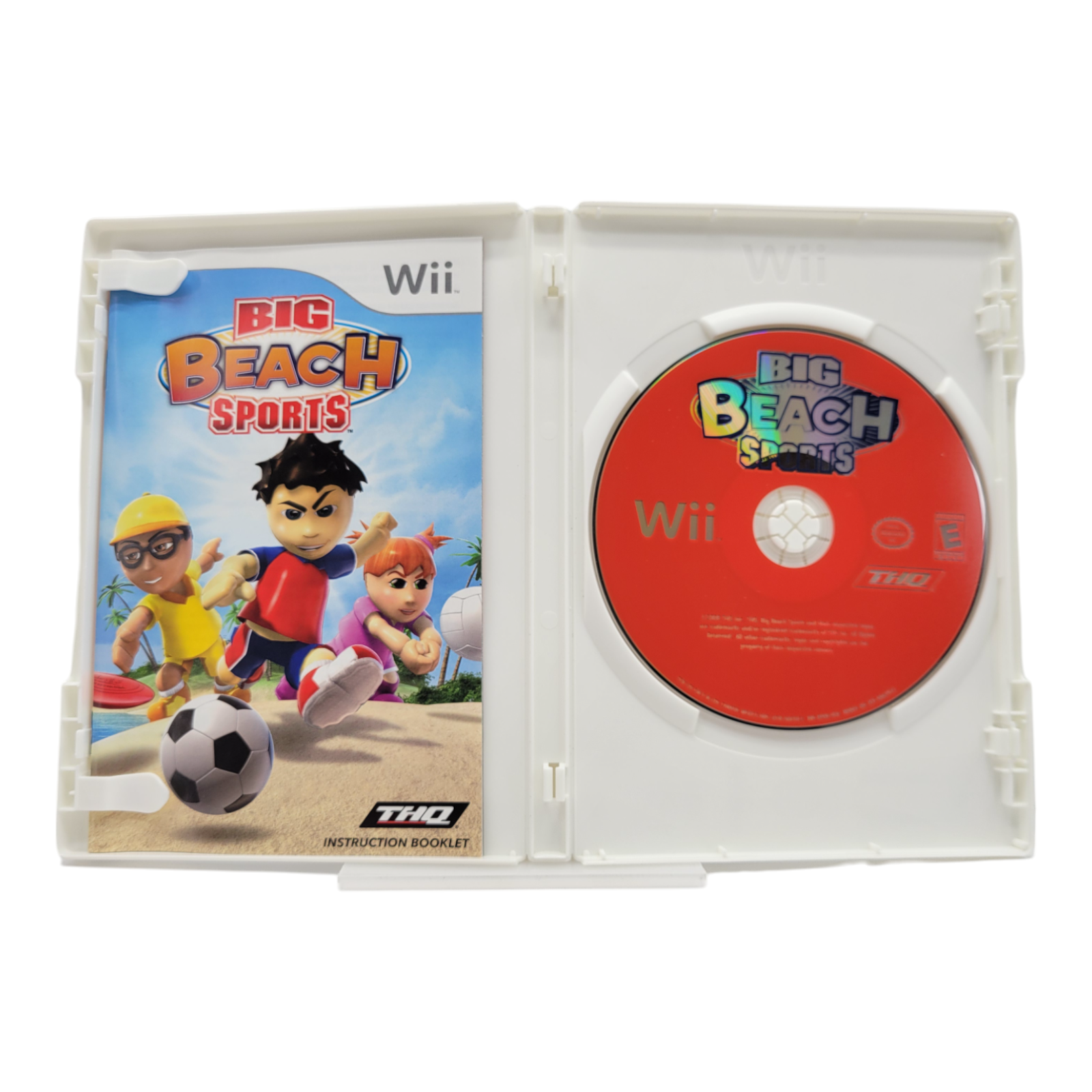 Nintendo Wii Big Beach Sports Game THQ 2008 Complete with Case and Manual