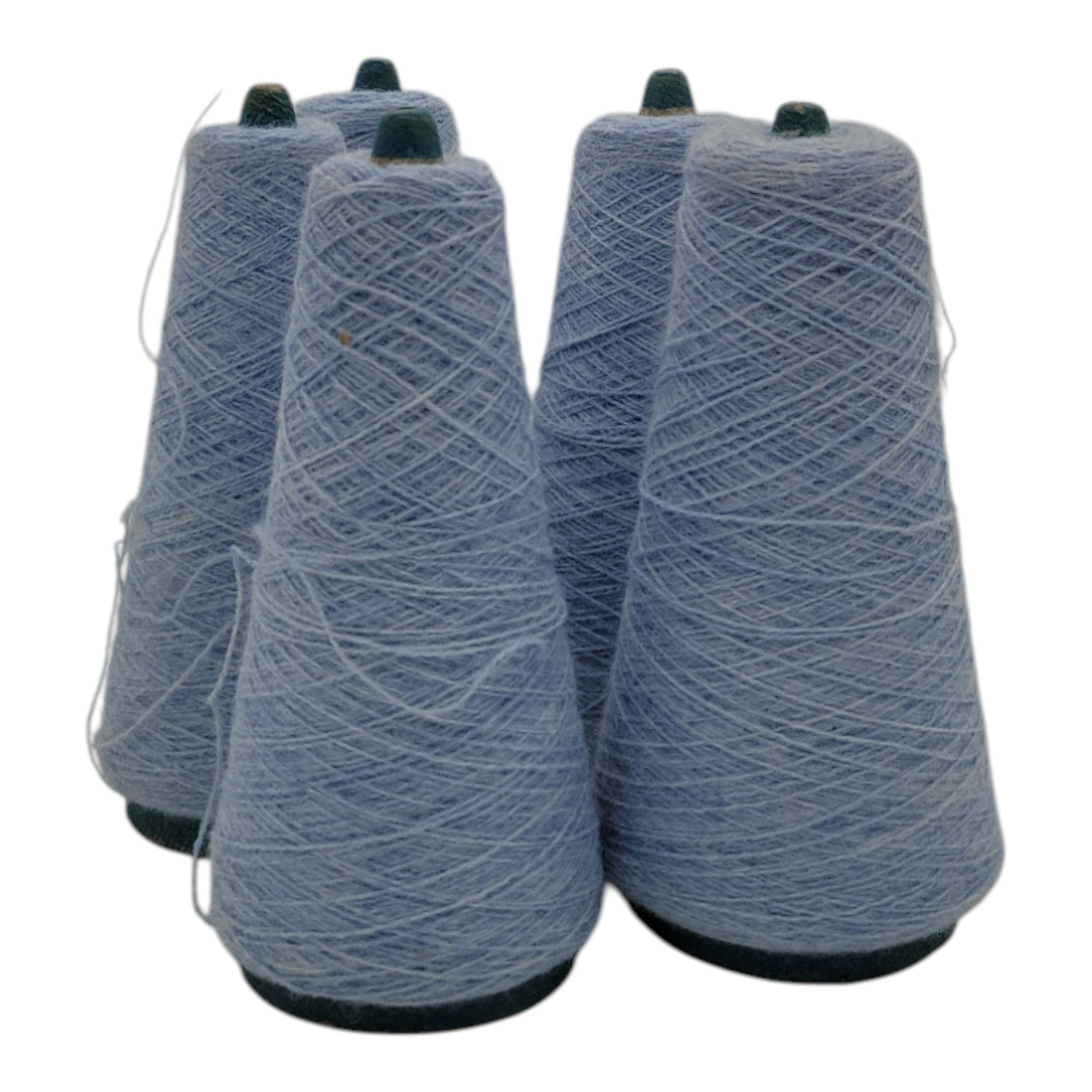 Vintage Unbranded Azure 2/24 Acrylic 30847 Yarn Lot of 5