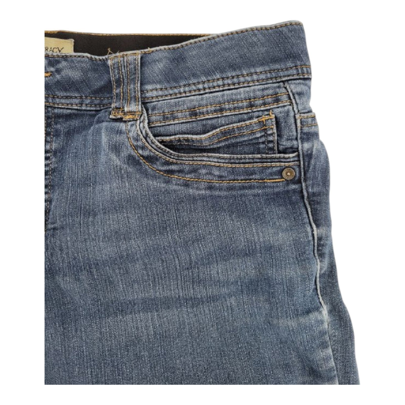 Democracy Women's Ab Tech Skinny Jeans Size 12 Blue Stretch Denim