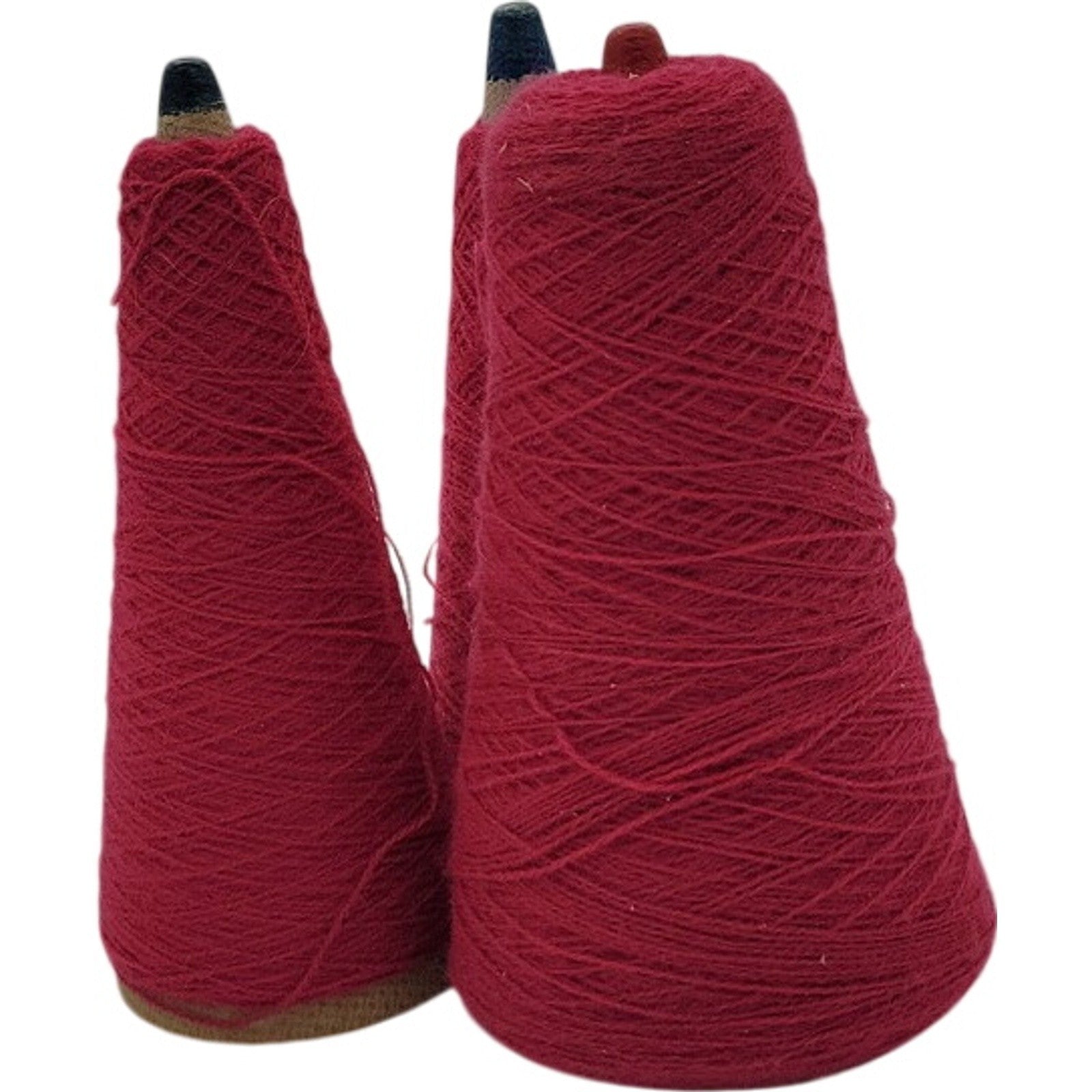 Vintage Phoenix Eye Works Raspberry Acrylic Yarn Cone 2/24 Lot 384711