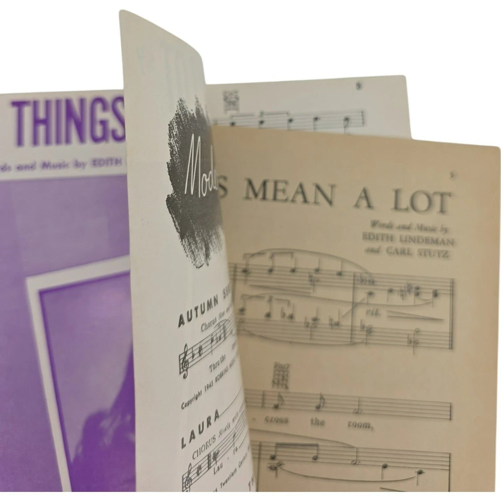 Vintage 1954 Sheet Music Little Things Mean A Lot by Edith Lindeman & Carl Stutz