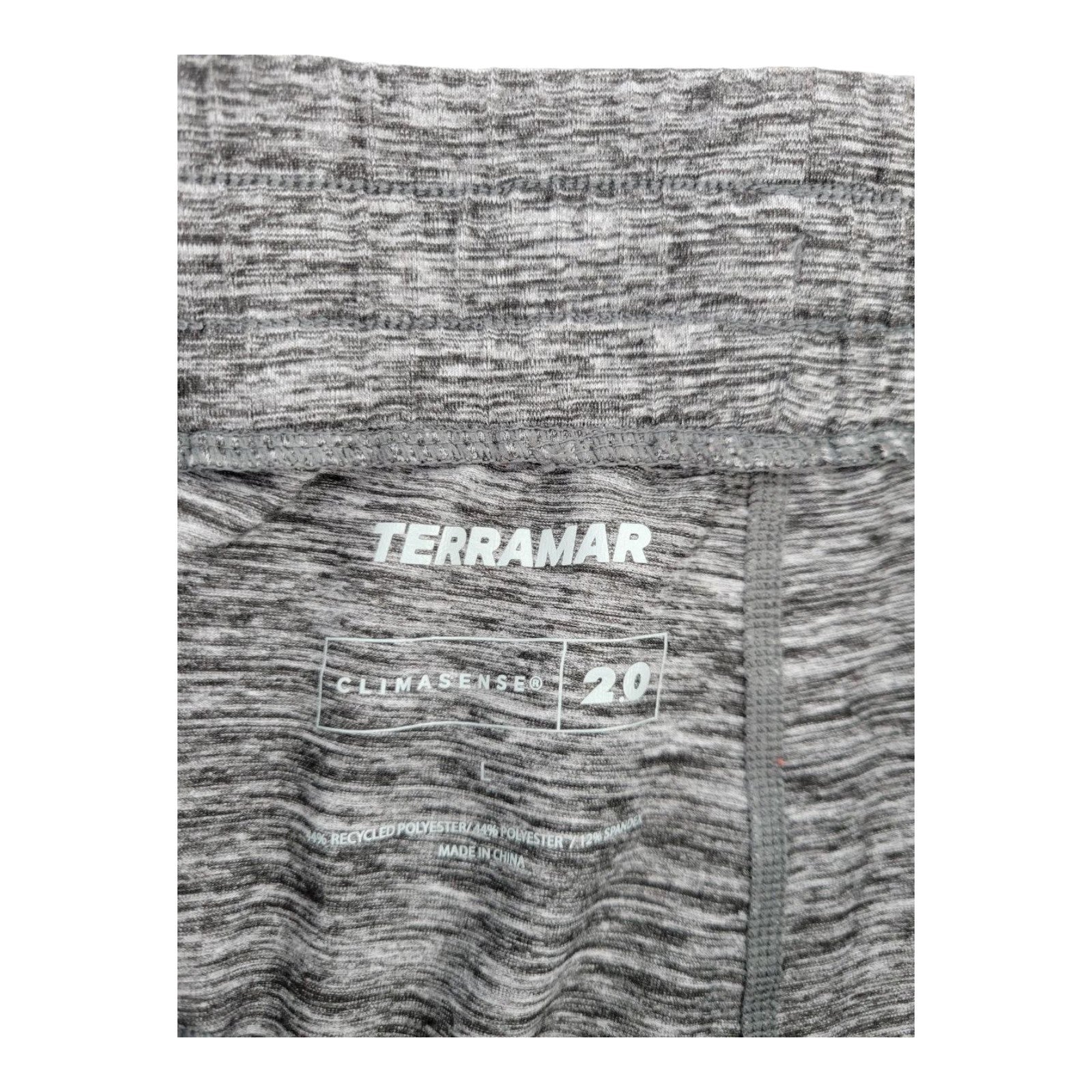 Terramar Mens Climasense 2.0 Gray Heather Jogger Pants Size Large
