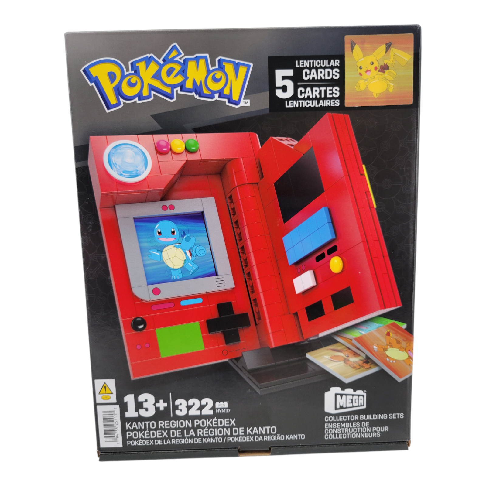 Mega Construx Pokémon Kanto Region Pokédex Building Set 322 Pieces