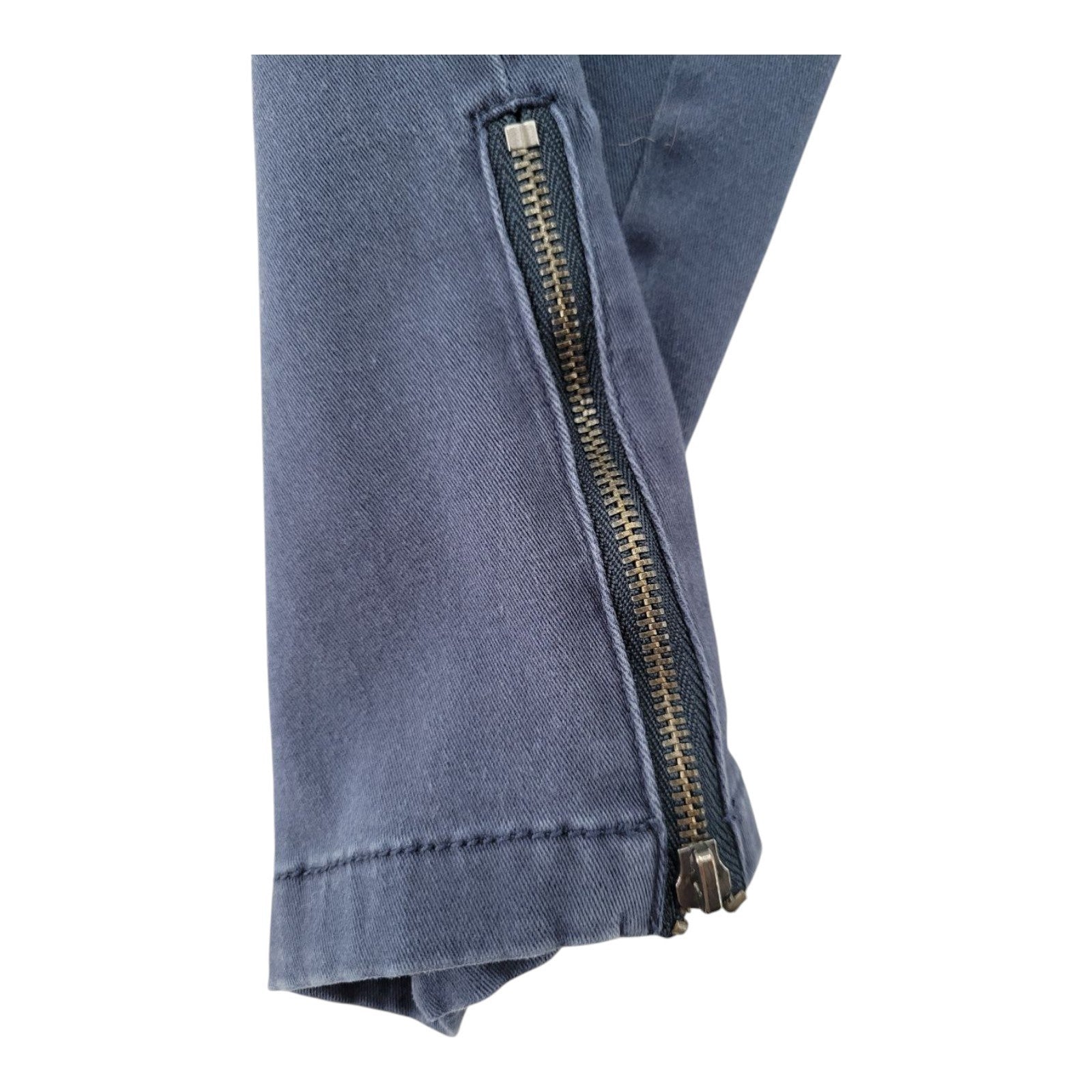 Bongo Moto Pants Blue Zip Hem Skinny Jeans Women Size 9