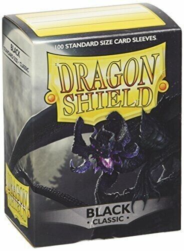 Dragon Shield Standard Card Sleeves Classic Black 100CT Pokemon Yugioh