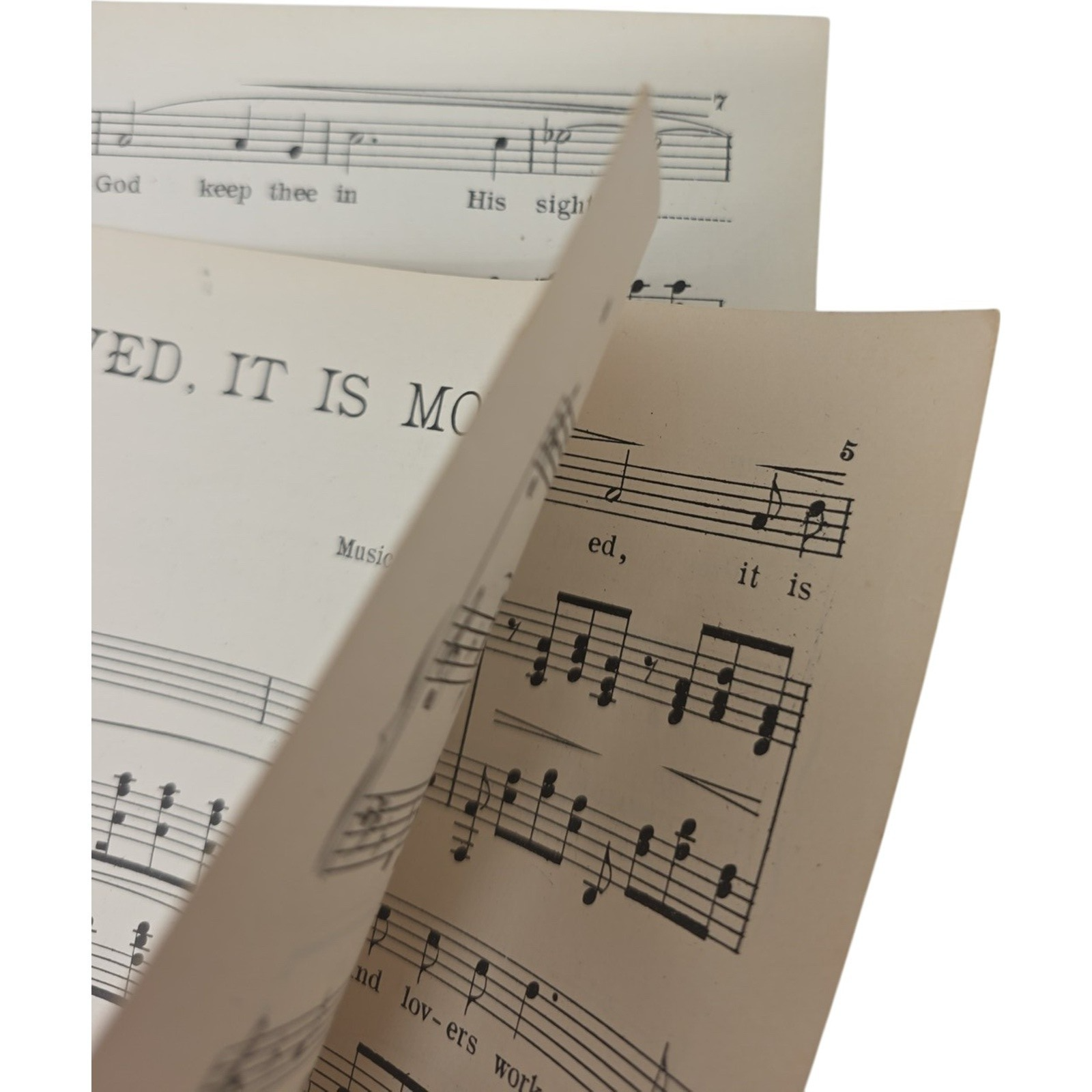 1896 Sheet Music Beloved It Is Morn Song Florence Aylward Emily Hickey