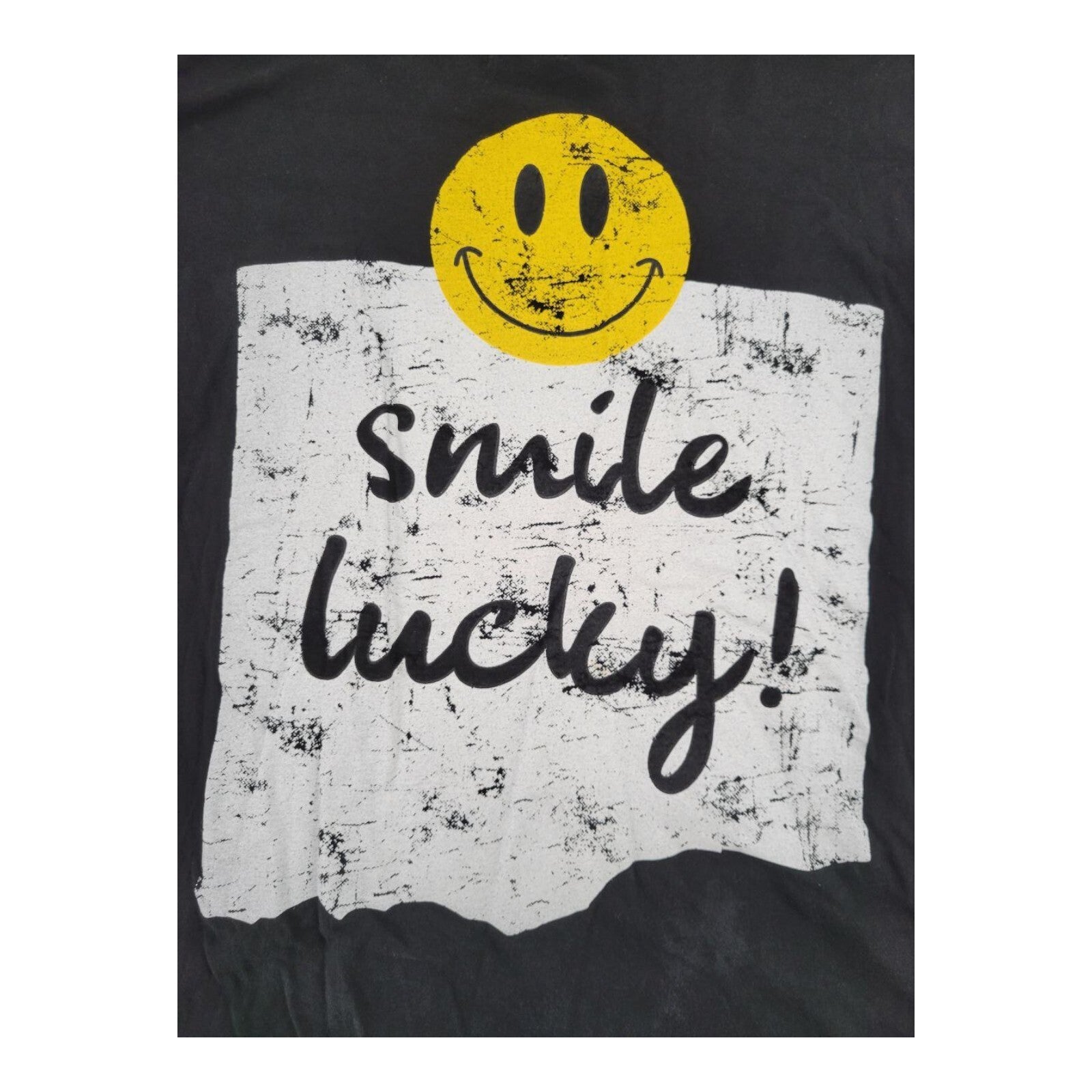 Daily Market Seoul Collection Smile Lucky Graphic Tee Womens Oversized