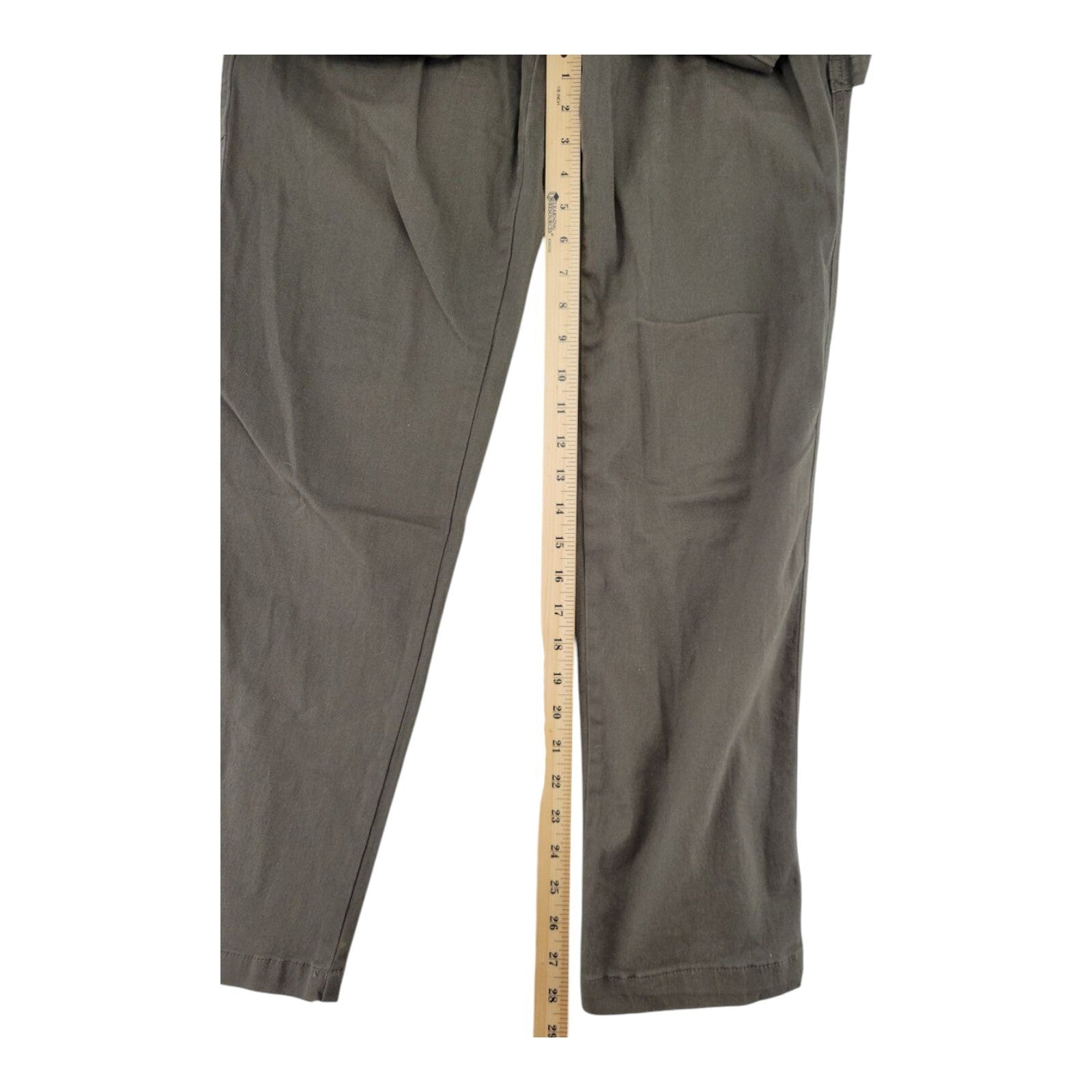 Hot Kiss Maternity Relaxed Fit Knit Waistband Cargo Pants Olive Green Size M