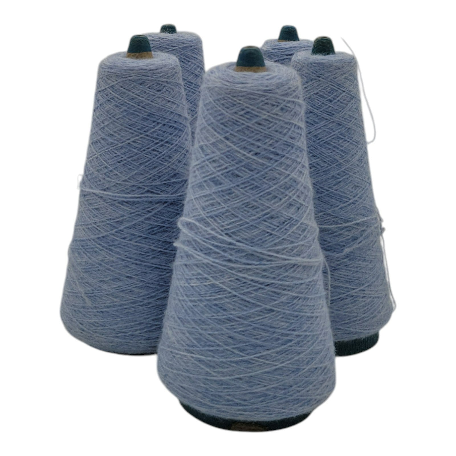 Vintage Unbranded Azure 2/24 Acrylic 30847 Yarn Lot of 5