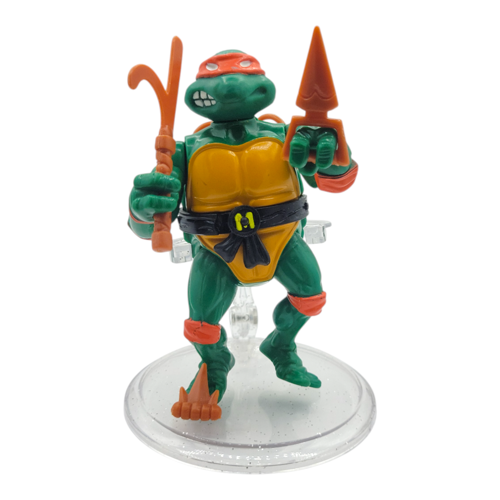 1988 Playmates Toys Michelangelo TMNT Hard Head Vintage Action Figure