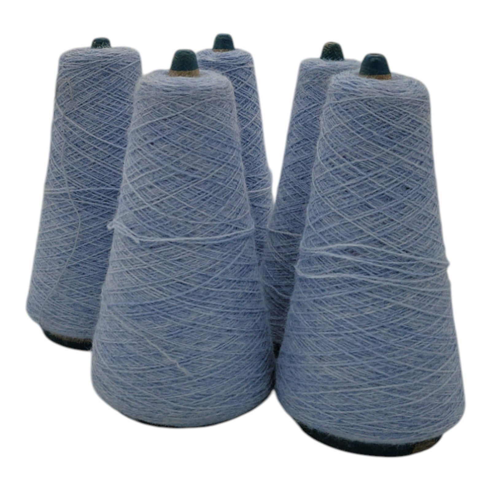 Vintage Unbranded Azure 2/24 Acrylic 30847 Yarn Lot of 5