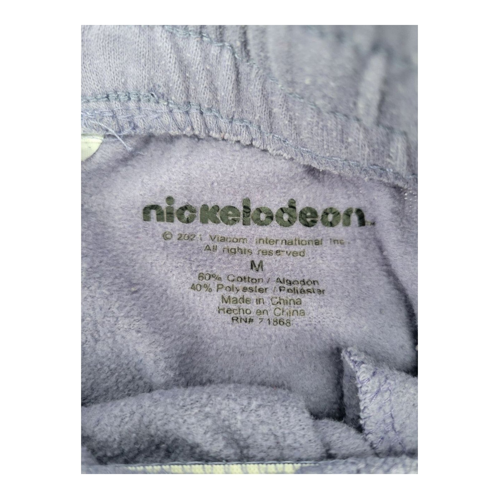 Nickelodeon Purple Sweatpants Rugrats Hey Arnold Spongebob Mens Size M