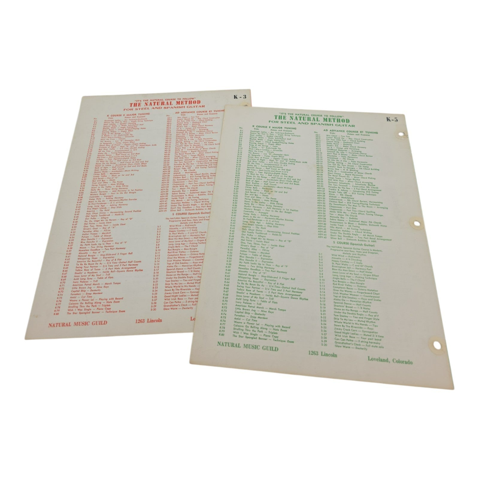 The Natural Method Sheet Music Set of 2 Rhythm Waltz and Steel Jubilee