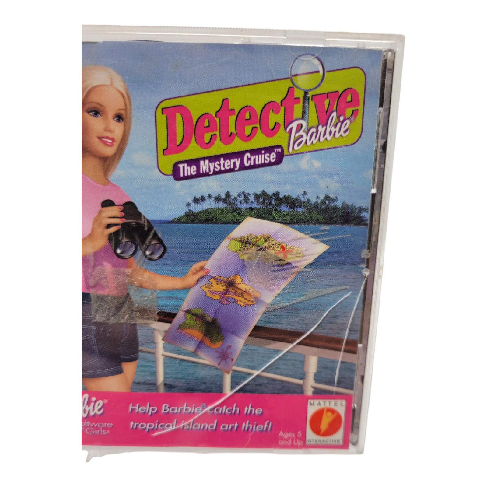 Mattel Detective Barbie The Mystery Cruise PlayStation Game PS1 ESRB E 2000