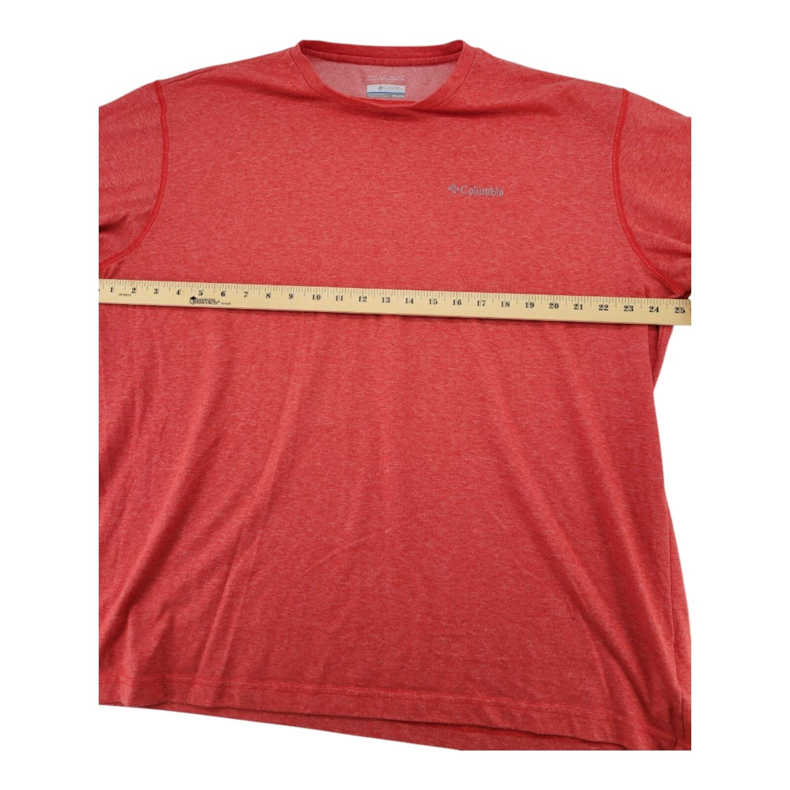 Columbia Omni Wick Red Heathered Short Sleeve T-Shirt Mens XXL
