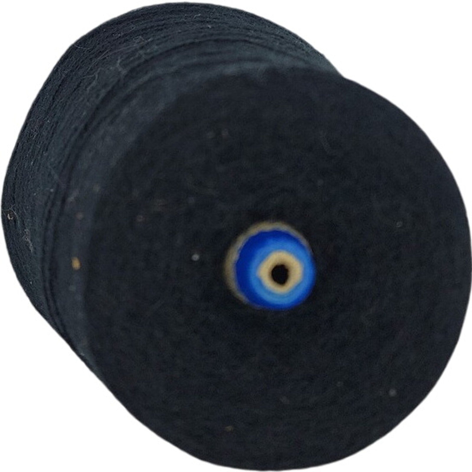 Vintage Templon Black 2/24 70/30 O/W Weaving Knitting Yarn Cone