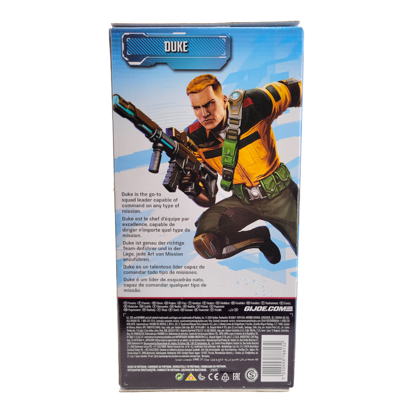 Hasbro G.I. Joe Duke Olympus Series 9.5" Action Figure with Assault Rifle 2020