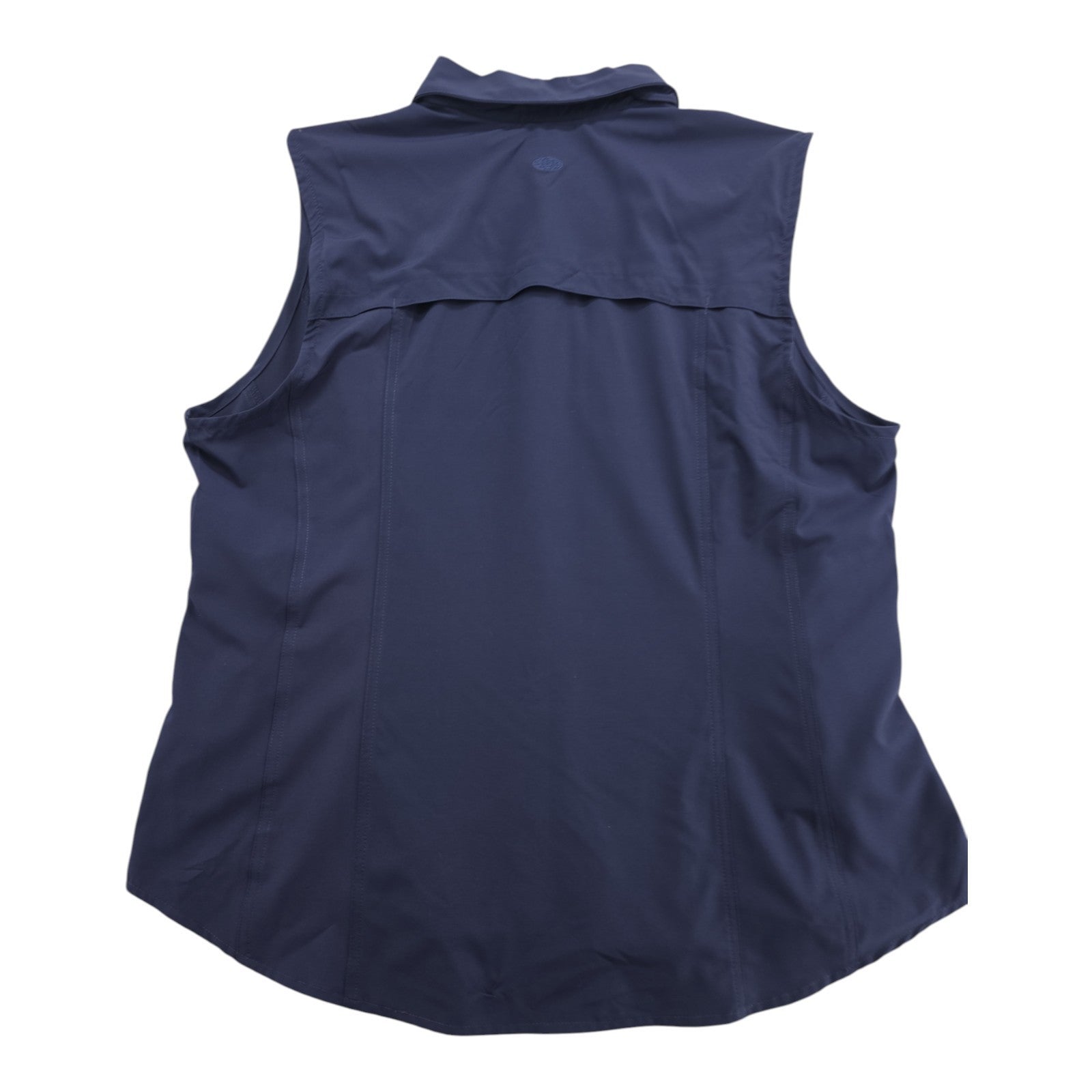 Reel Legends Adventure Women’s 2X Navy Sleeveless Button-Down Shirt