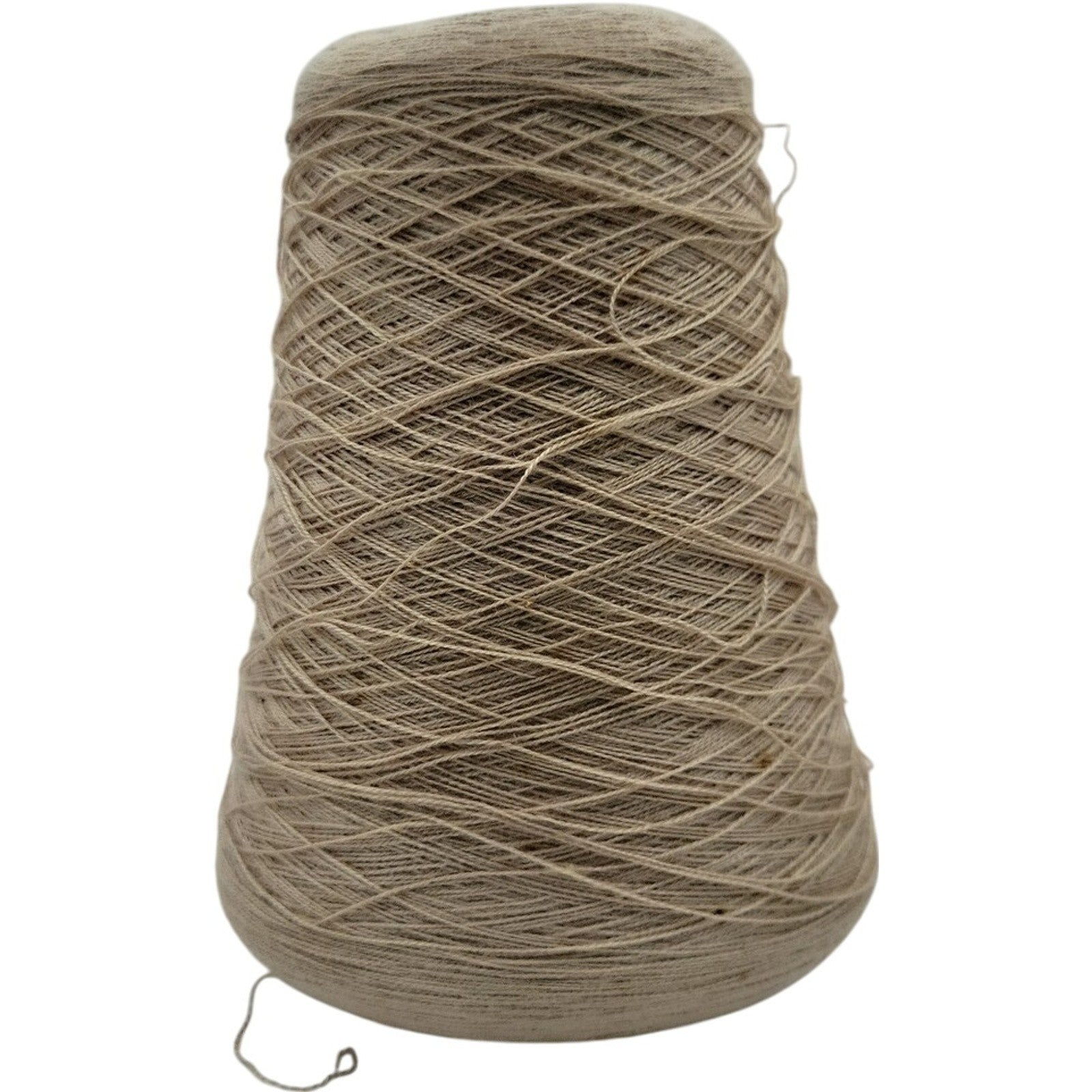 Vintage Pisgah Taupe Acrylic Yarn Cone 2/24
