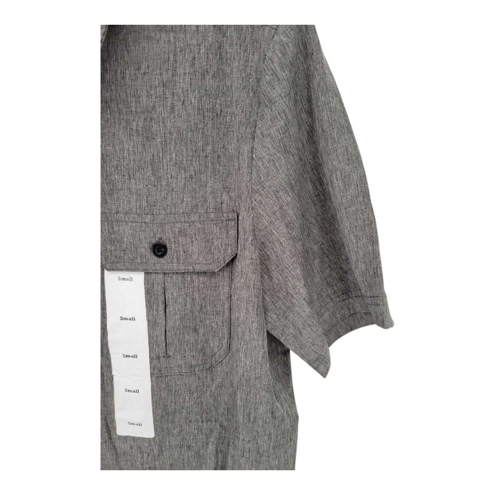ZeroXposur Men's Travel Shirt Heather Slate Stretch Button-Up Small