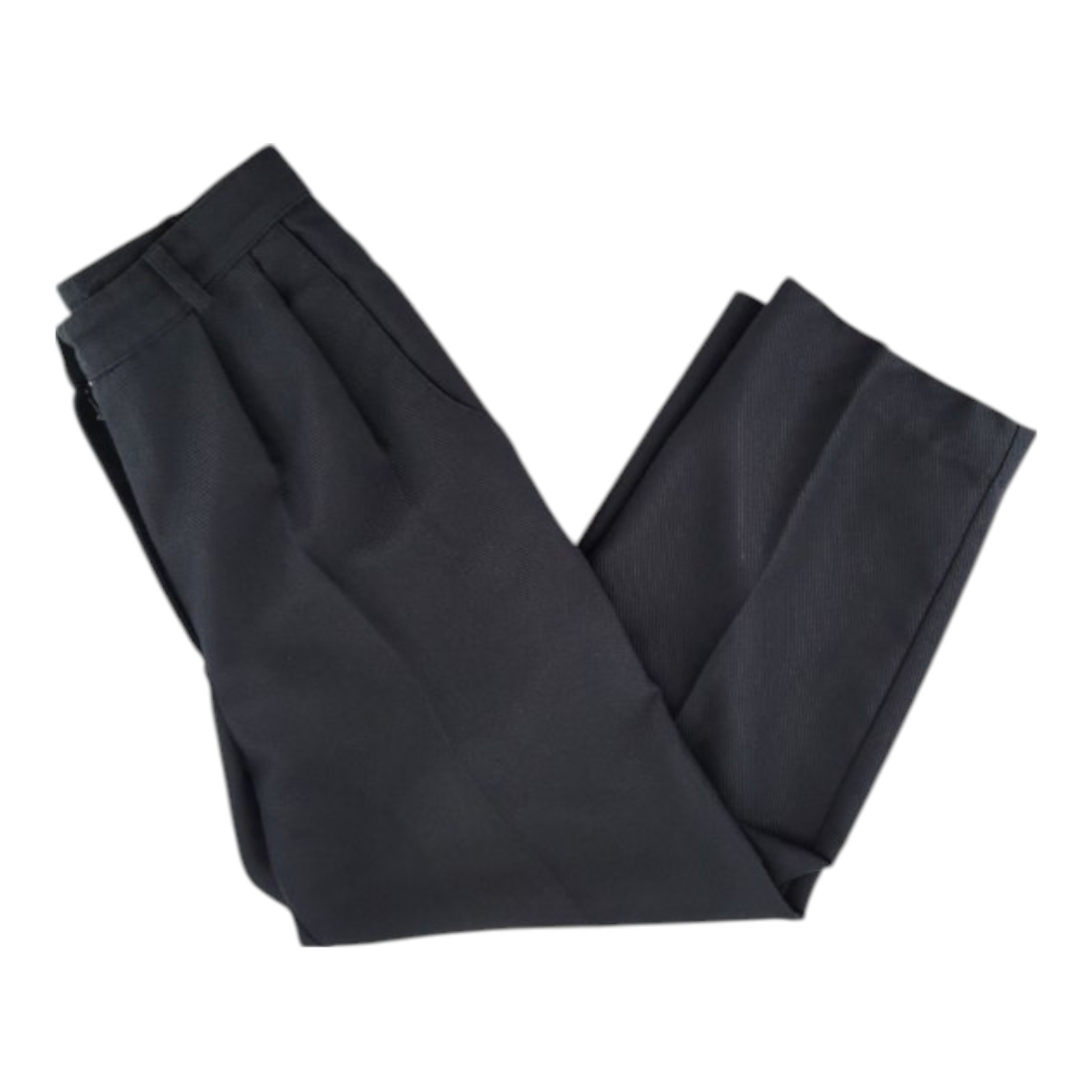 TR Bentley Womens Pleated Dress Pants Black Polyester Rayon Size 9/10