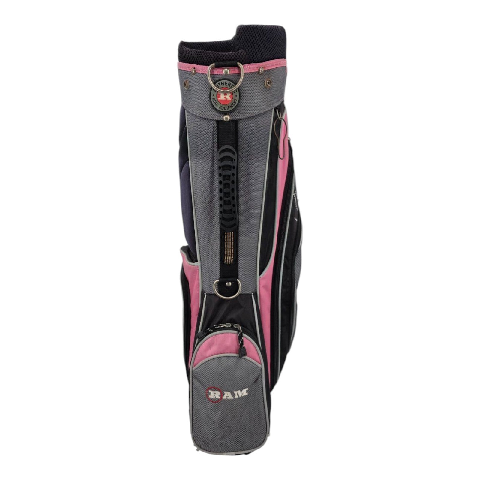 Ram Ladies Black Gray Pink 8 Way Divider Golf Cart Bag