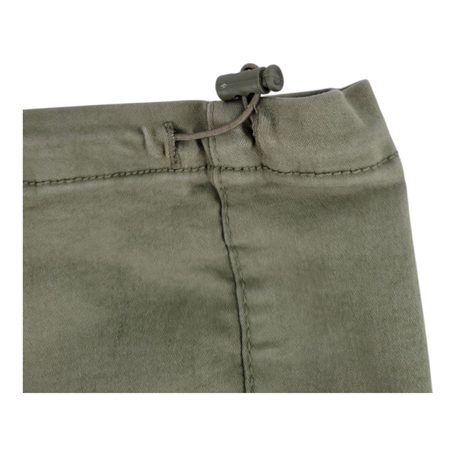 LoveGen Women's Utility Cargo Pants Size 7/29 Multi-Pocket Drawstring Hem