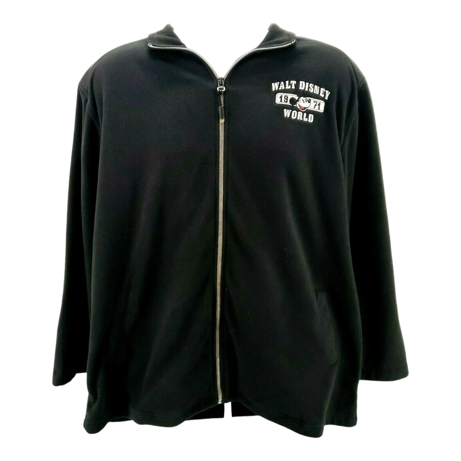 Walt Disney World 1971 Black Fleece Jacket Size L