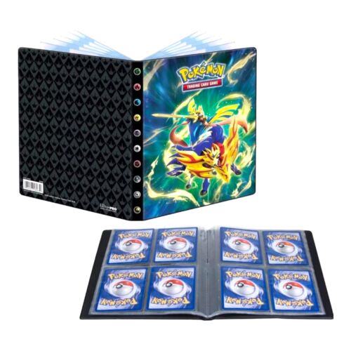 Ultra Pro Pokemon Sword & Shield Crown Zenith Zacian 4 Pocket 80 Card Binder