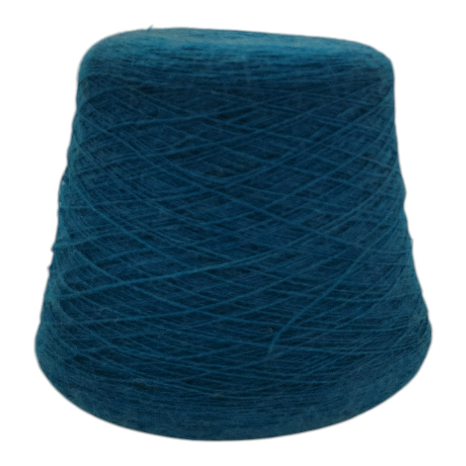 Vintage Collins And Aikman Alphashair Teal Yarn Cone 2/24
