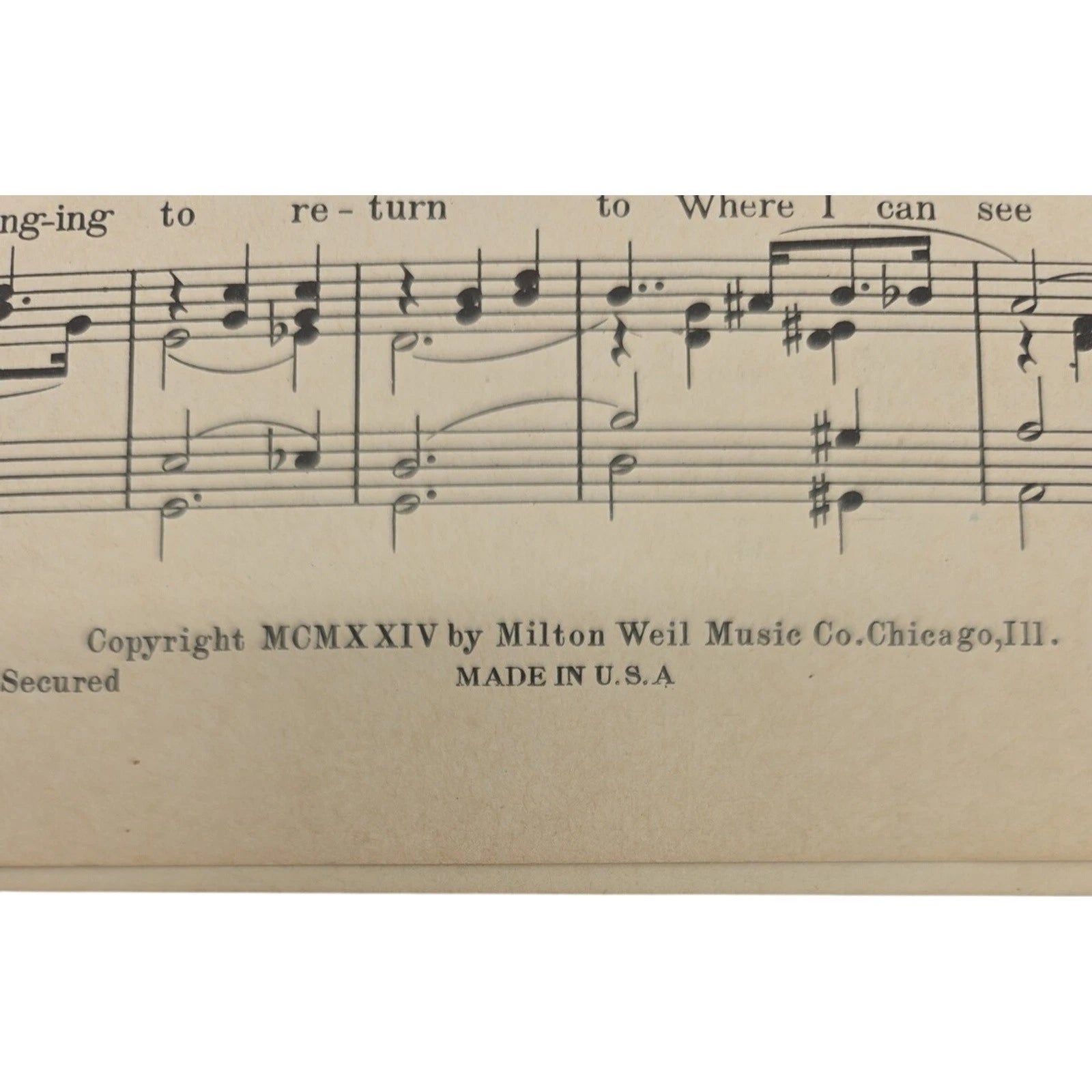 1924 Old Virginia Moon Sheet Music by Jesse Crawford Gus Kahn Milton Weil Music