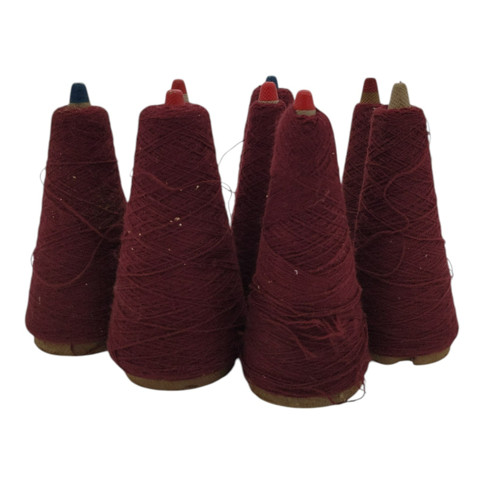 Vintage Phoenix Dye Works Acrylic Com Wealth Yarn Cone Brandy 2/24 Lot of 8