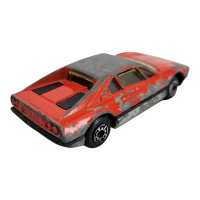 1986 Matchbox Red Ferrari Testarossa and 1981 Matchbox Ferrari 308 GTB