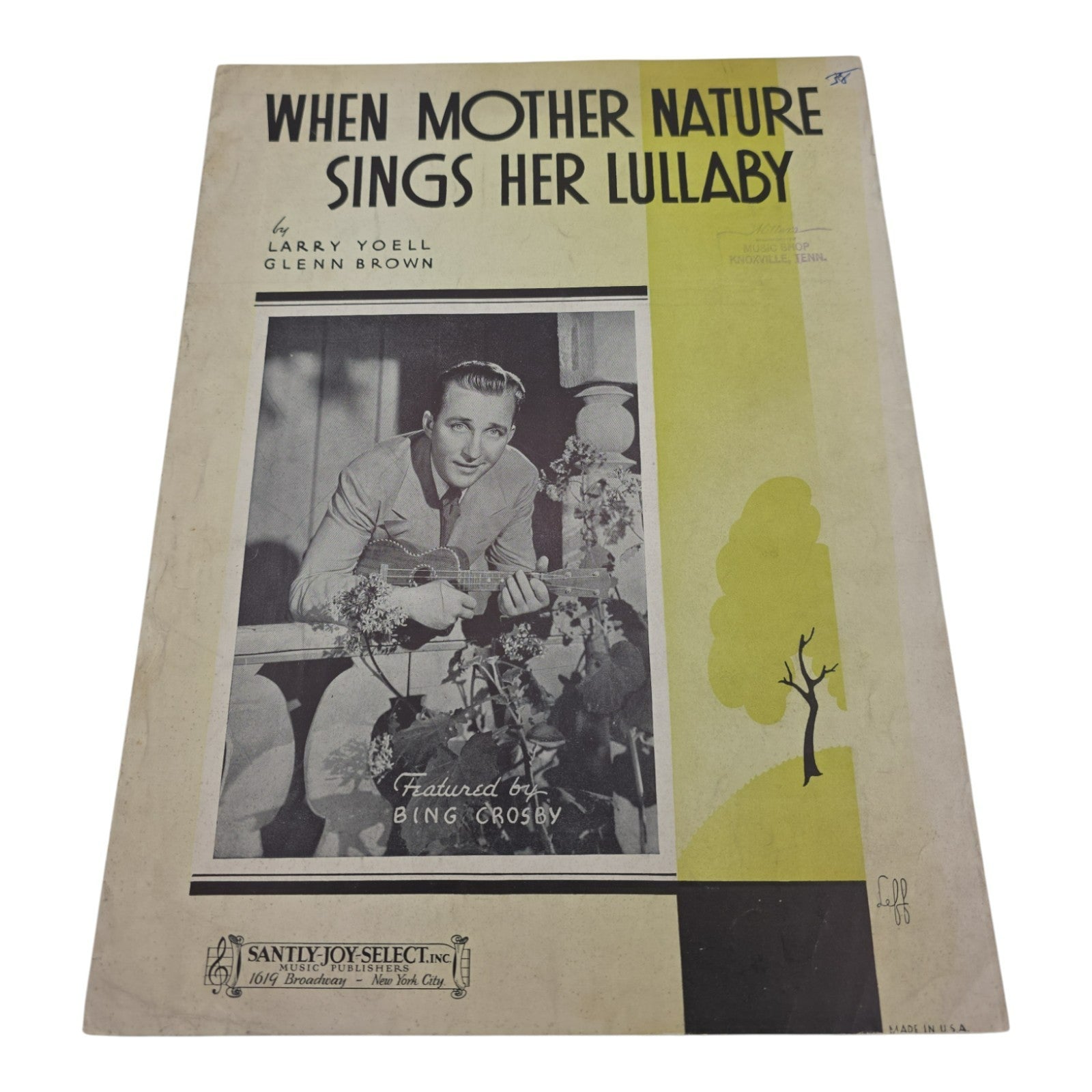 When Mother Nature Sings Her Lullaby Larry Yoell and Glenn Brown 1938
