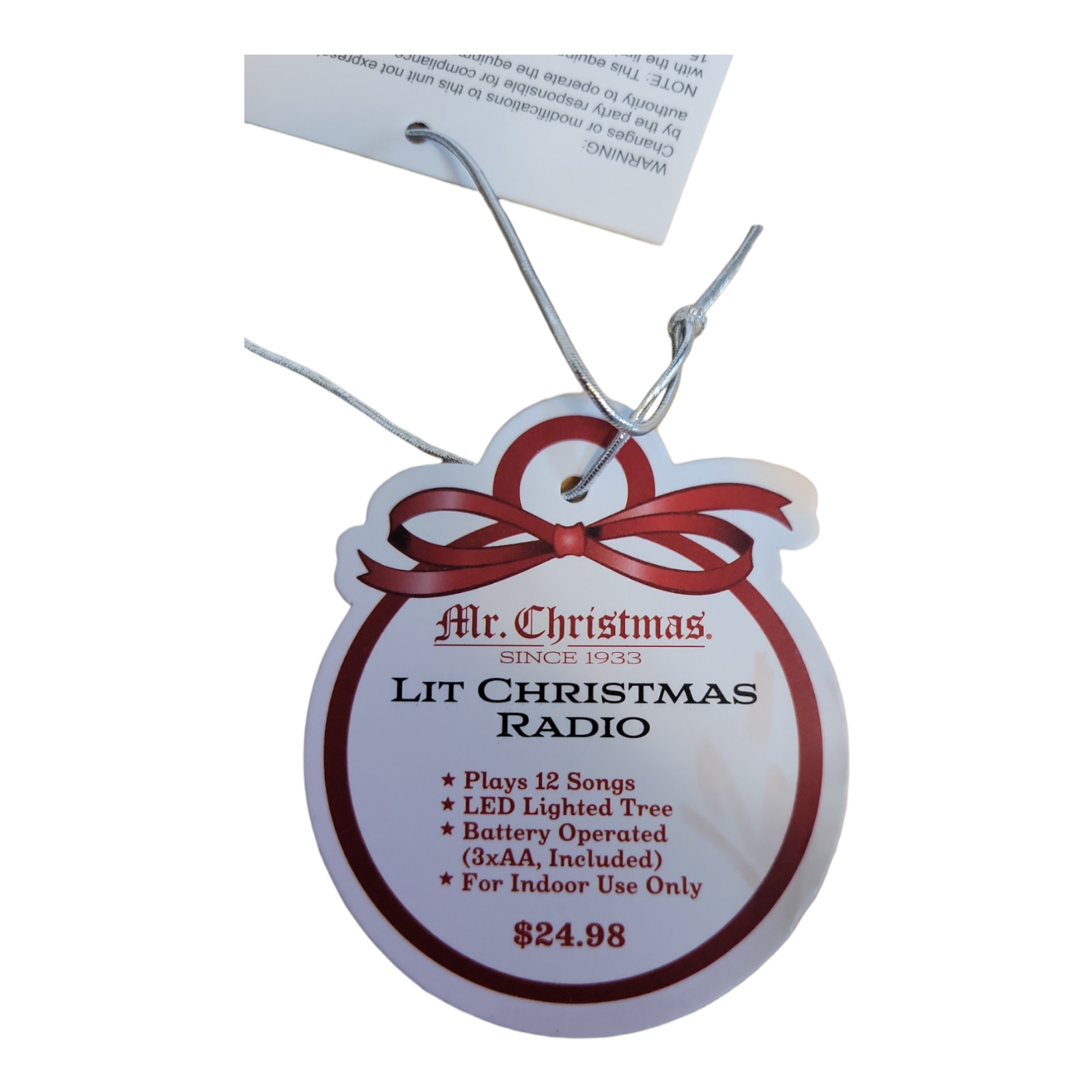 2022 Mr. Christmas Lit Christmas Radio Red Santa Truck Retro 12 Songs Lights Up