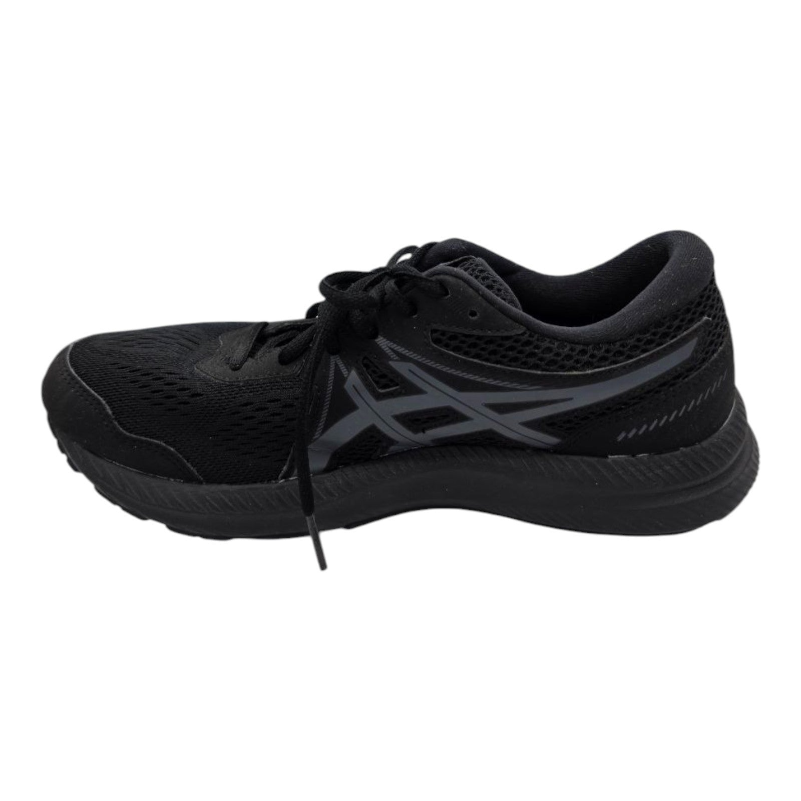 ASICS Gel-Contend 7 Running Shoes Black AmpliFoam Men’s Size 8 1011B040