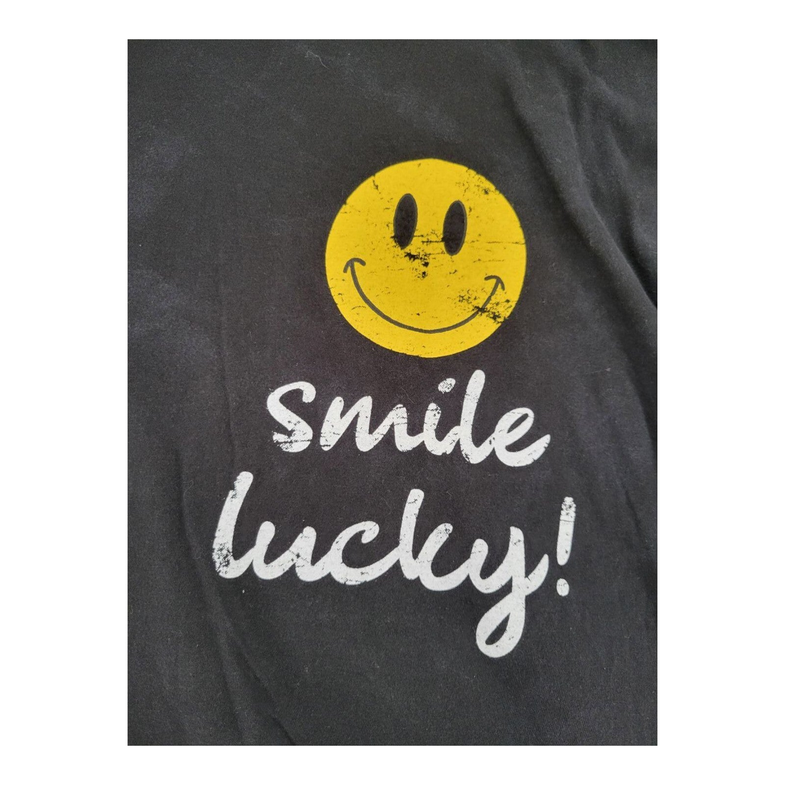 Daily Market Seoul Collection Smile Lucky Graphic Tee Womens Oversized