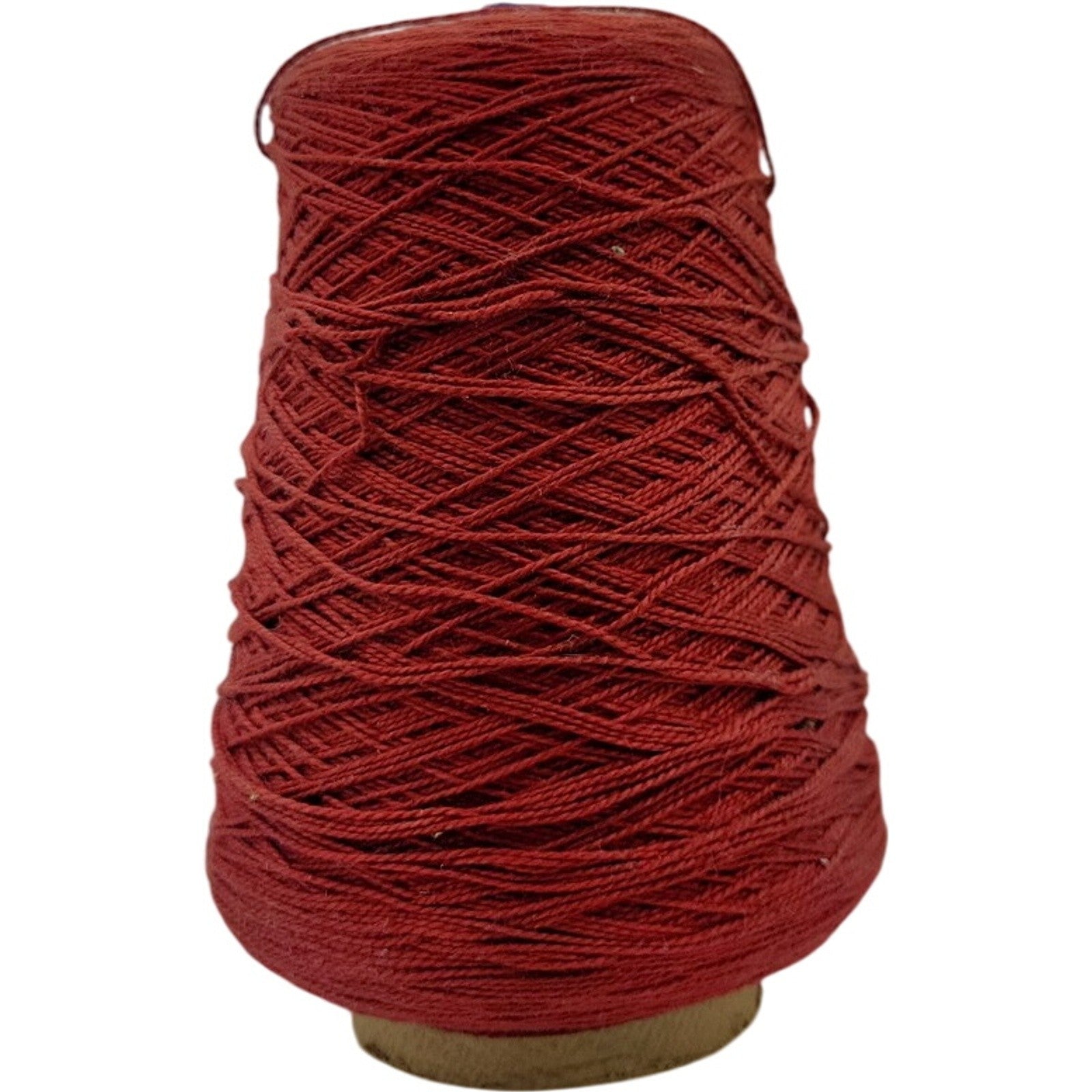 Vintage Rust Red Weaving Crochet Knitting Mill Spool Yarn Cone